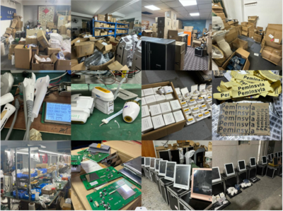 毫无资质的黑作坊生产出大量假冒半岛超声炮!销量巨大!